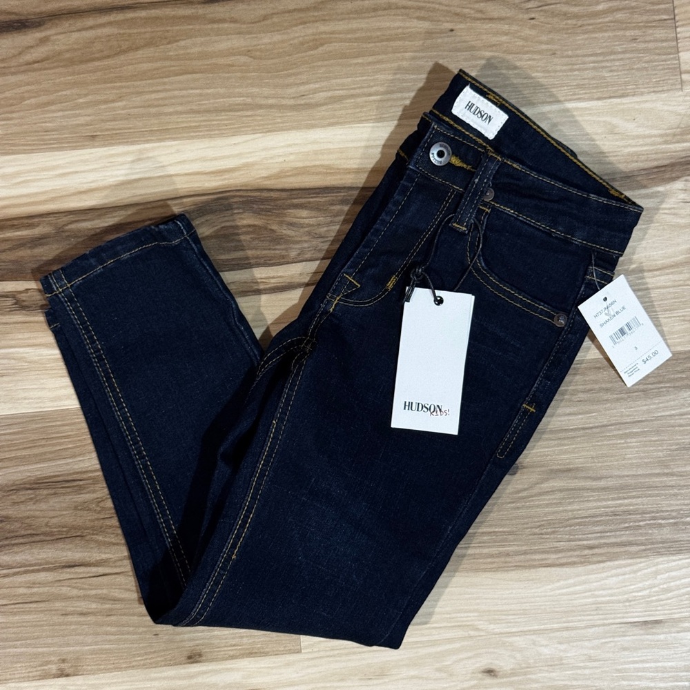 NWT Girls Hudson Jagger Slim Straight Denim Jeans